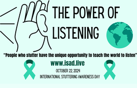 Stuttering awarness day © 2025 Sprechblase - Evi Pohl